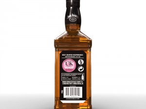 jack daniels 70cl bottle 3D Model