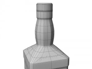 jack daniels 70cl bottle 3D Model