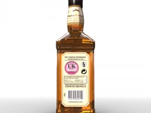 jack daniels honey 70cl bottle 3D मॉडल