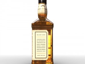 jack daniels honey 70cl bottle 3D मॉडल