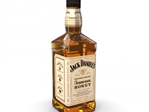 jack daniels honey 70cl bottle 3D मॉडल