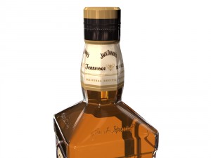 jack daniels honey 70cl bottle 3D मॉडल