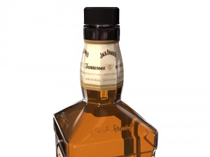 jack daniels honey 70cl bottle 3D मॉडल