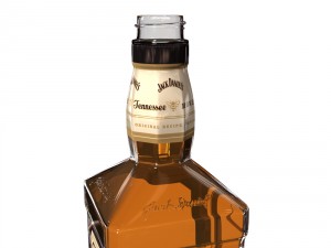 jack daniels honey 70cl bottle 3D मॉडल