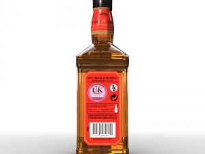 jack daniels fire 70cl bottle 3D Модель