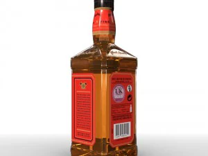 jack daniels fire 70cl bottle 3D Model
