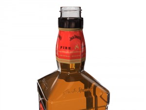 jack daniels fire 70cl bottle 3D Модель