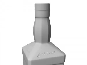 jack daniels fire 70cl bottle 3D Model
