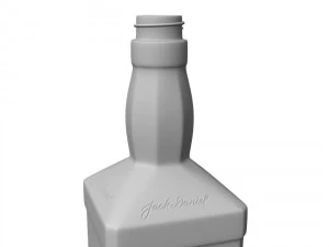 jack daniels fire 70cl bottle 3D Model