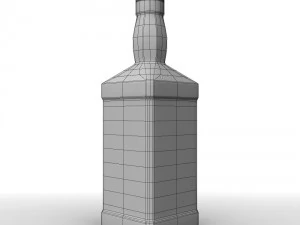 jack daniels fire 70cl bottle 3D Model