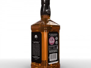 jack daniels bottle set 3D Модель