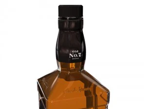 jack daniels bottle set 3D Model