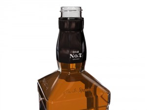 jack daniels bottle set 3D Модель