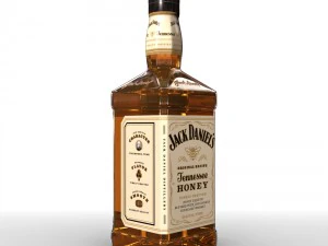 jack daniels bottle set 3D Model