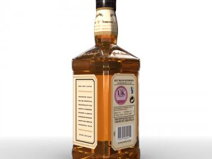 jack daniels bottle set 3D Model