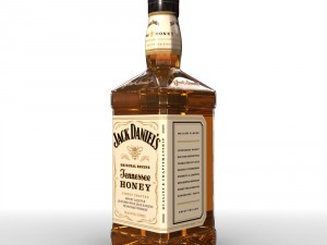 jack daniels bottle set 3D Модель