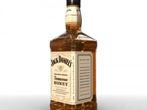 jack daniels bottle set 3D Model