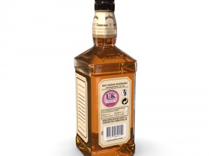 jack daniels bottle set 3D Модель