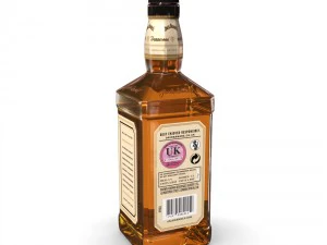 jack daniels bottle set 3D Model