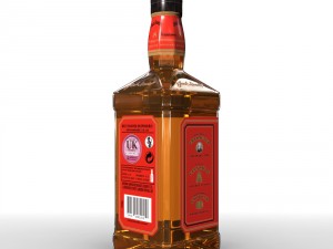 jack daniels bottle set 3D Модель
