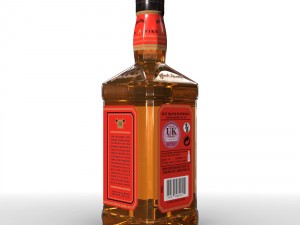 jack daniels bottle set 3D Модель