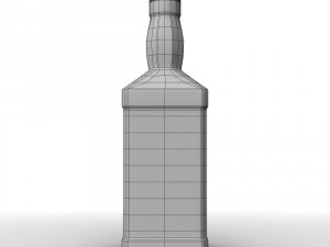 jack daniels bottle set 3D Модель