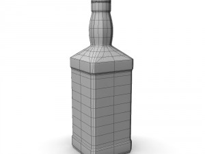 jack daniels bottle set 3D Модель
