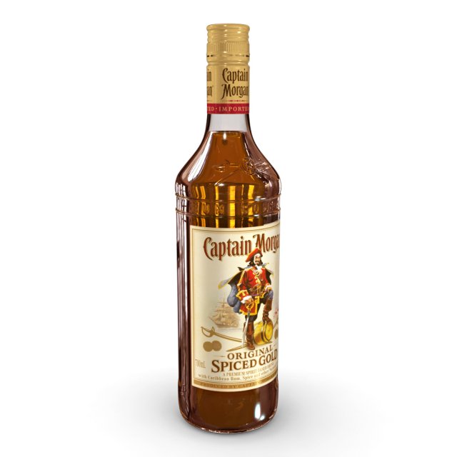 captain morgan 70cl bottle 3Dモデル .c4d .max .obj .3ds .fbx .stl .blend 