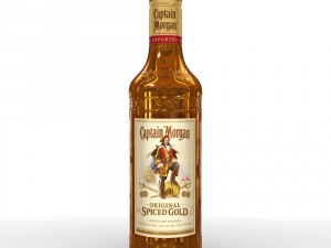 captain morgan 50cl bottle 3D 모델