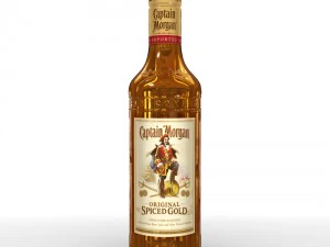 captain morgan 50cl bottle 3D Model