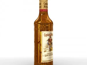 captain morgan 50cl bottle 3D Model