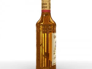 captain morgan 50cl bottle 3D Model