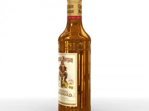captain morgan 50cl bottle 3D Model
