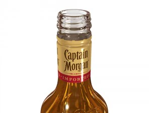 captain morgan 50cl bottle 3D Model