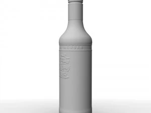 captain morgan 50cl bottle 3D Model