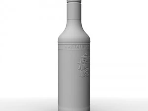 captain morgan 50cl bottle 3D Model