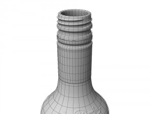 captain morgan 50cl bottle 3D 모델