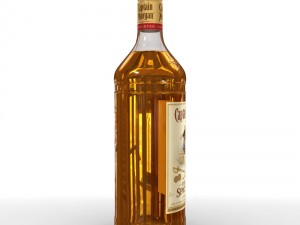captain morgan 1l bottle 3D 모델