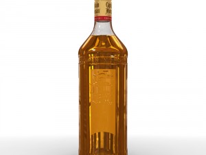 captain morgan 1l bottle 3D 모델