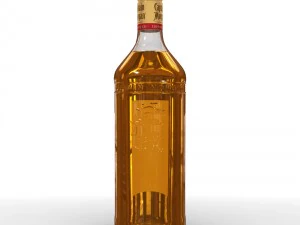 captain morgan 1l bottle 3D Model