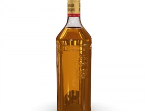 captain morgan 1l bottle 3D 모델