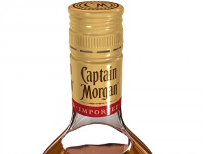 captain morgan 1l bottle 3D 모델
