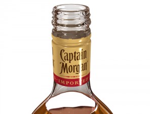 captain morgan 1l bottle 3D 모델