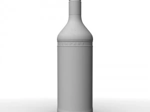 captain morgan 1l bottle 3D Model