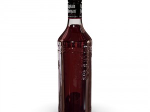 captain morgan jamaica rum 70cl bottle 3D Model