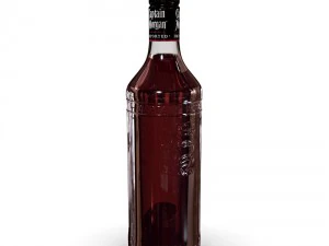 captain morgan jamaica rum 70cl bottle 3D Model