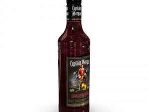 captain morgan jamaica rum 50cl bottle Modelo 3D