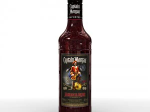captain morgan jamaica rum 50cl bottle 3D Model