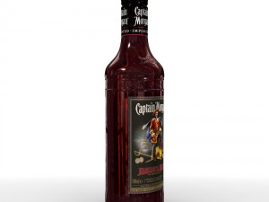 captain morgan jamaica rum 50cl bottle Modelo 3D