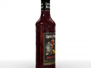 captain morgan jamaica rum 50cl bottle 3D Model